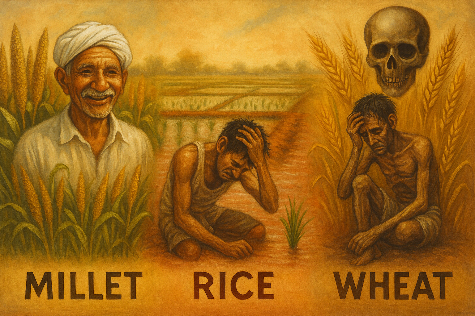 Millet vs Rice vs Wheat – 3 Grains 3 Tales – Choose With Wisdom, Eat with Heart