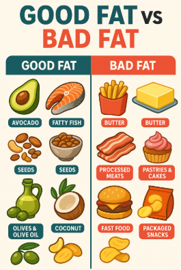 Balanced Diet: Good Fat vs Bad Fat