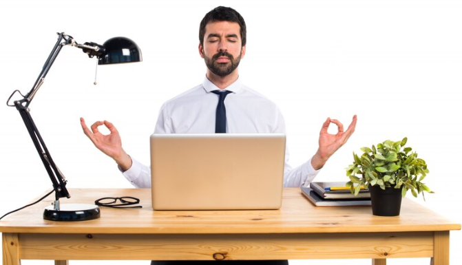 Yoga Day - Yoga Asanas from Office Chair