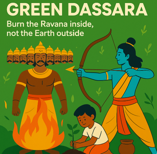 Green Dassehra: How to Burn the 10 Heads of Ravana in Modern Life